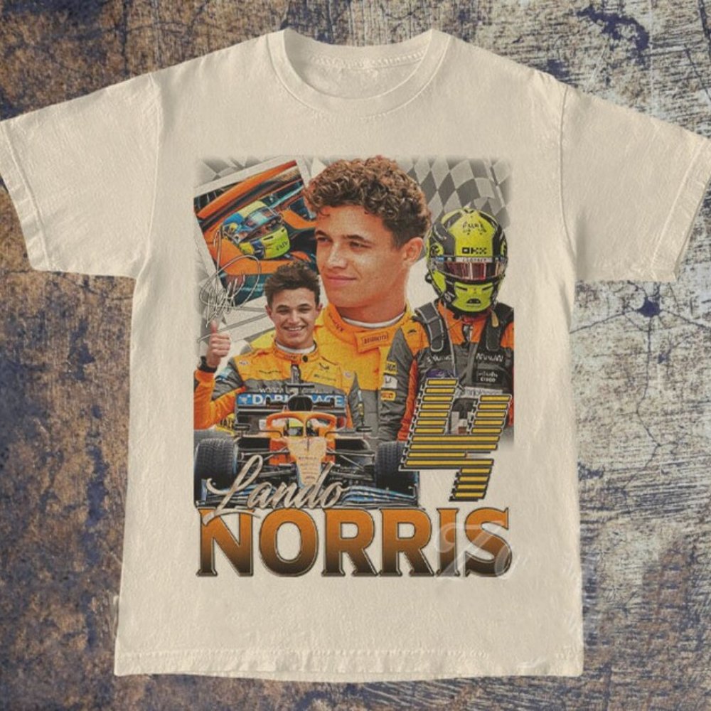 Lando Norris Shirt, Formula One shirt, Classic 90s Graphic Tee, Unisex Vintage
